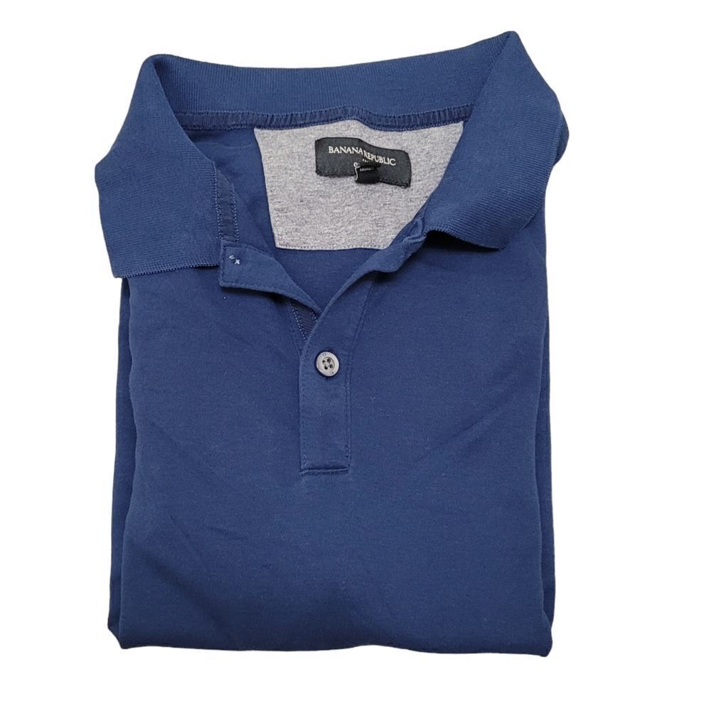 Banana Republic blue polo style shirt